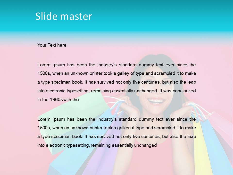 Funky Women Person PowerPoint Template