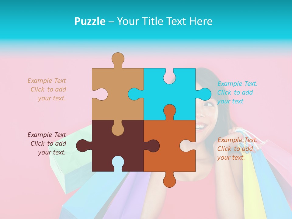 Funky Women Person PowerPoint Template