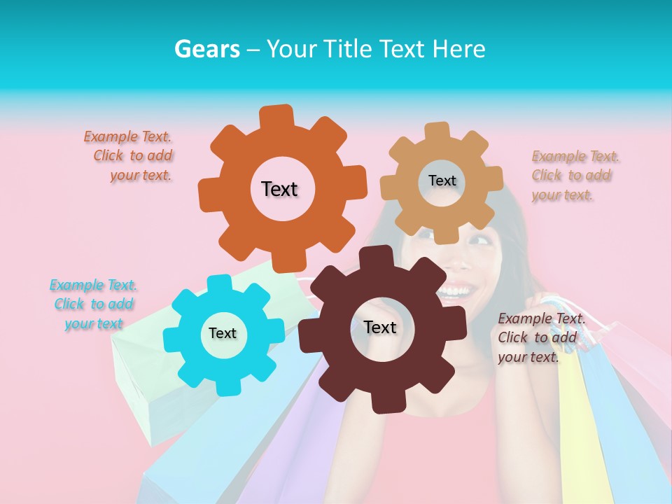 Funky Women Person PowerPoint Template