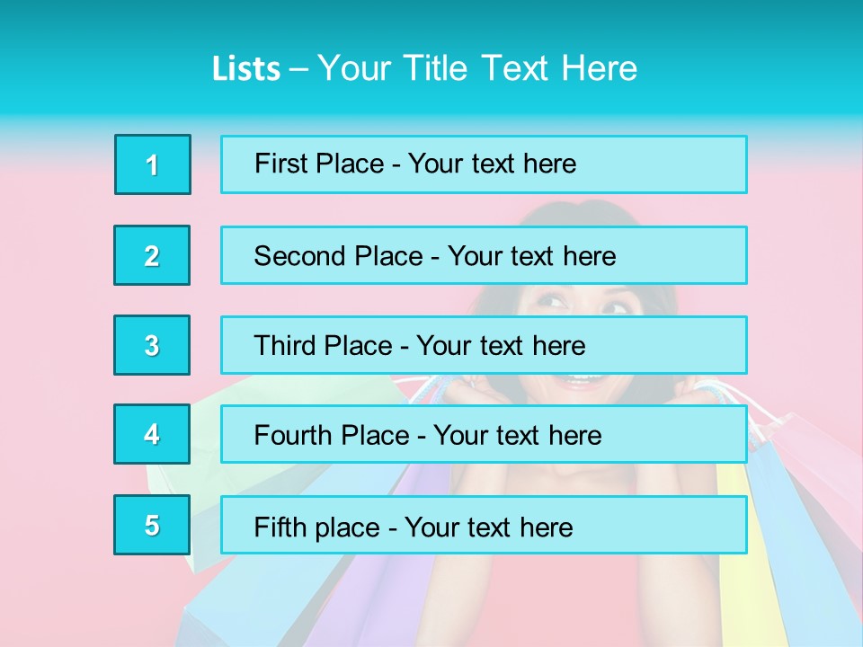 Funky Women Person PowerPoint Template