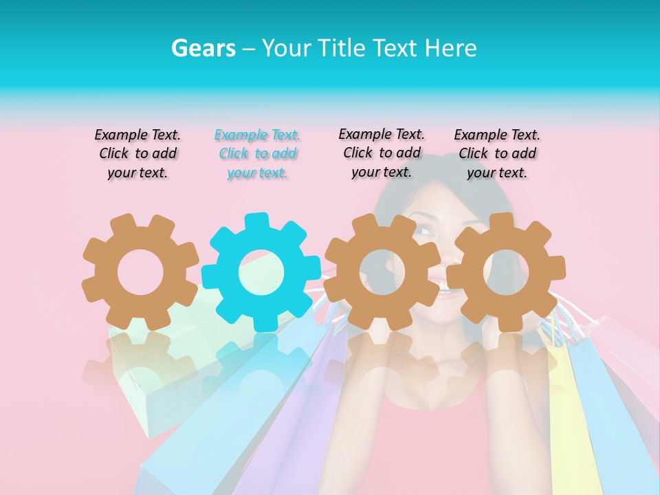 Funky Women Person PowerPoint Template