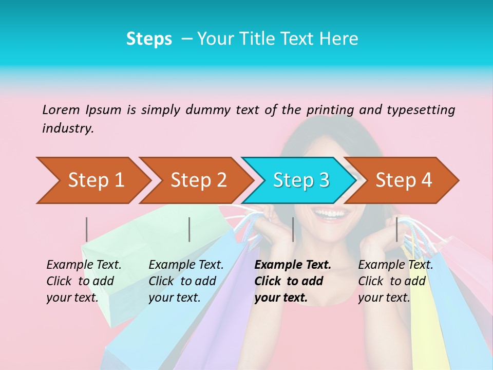 Funky Women Person PowerPoint Template