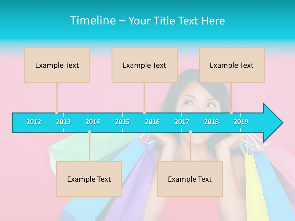 Funky Women Person PowerPoint Template