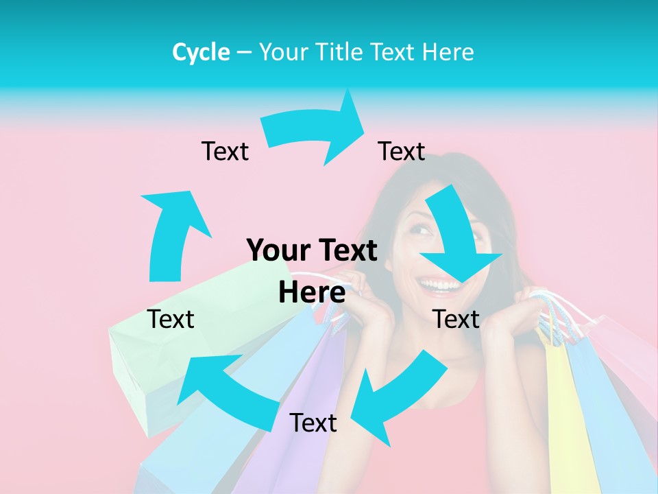 Funky Women Person PowerPoint Template