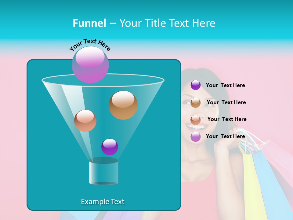 Funky Women Person PowerPoint Template