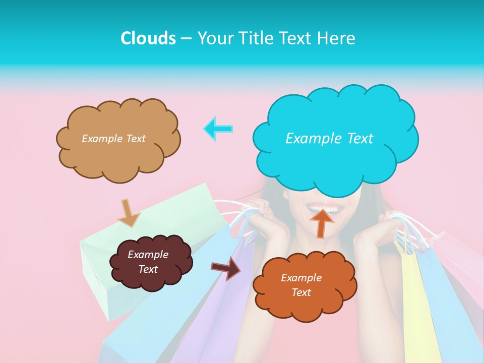 Funky Women Person PowerPoint Template