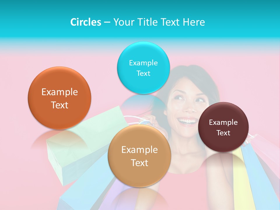 Funky Women Person PowerPoint Template