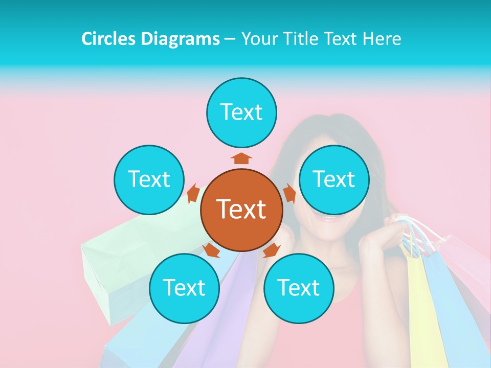 Funky Women Person PowerPoint Template