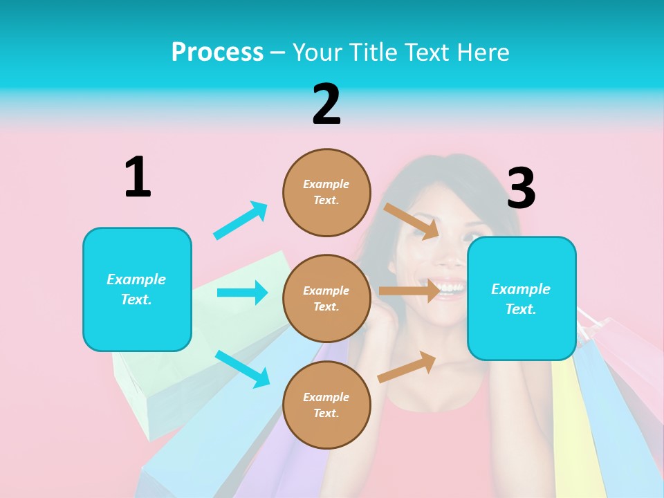 Funky Women Person PowerPoint Template