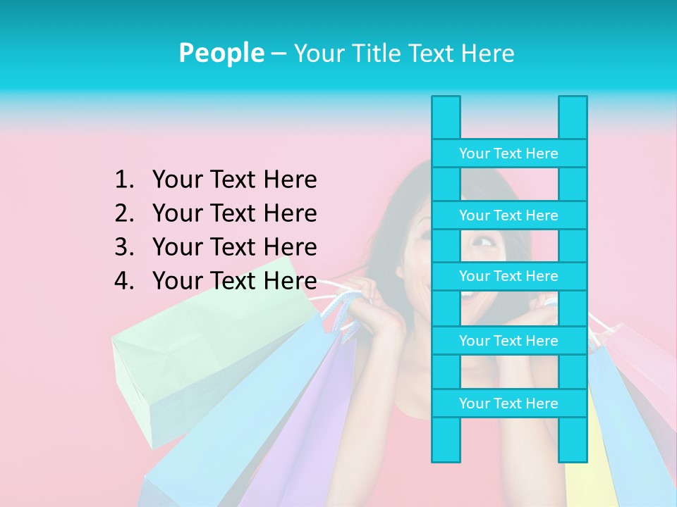 Funky Women Person PowerPoint Template