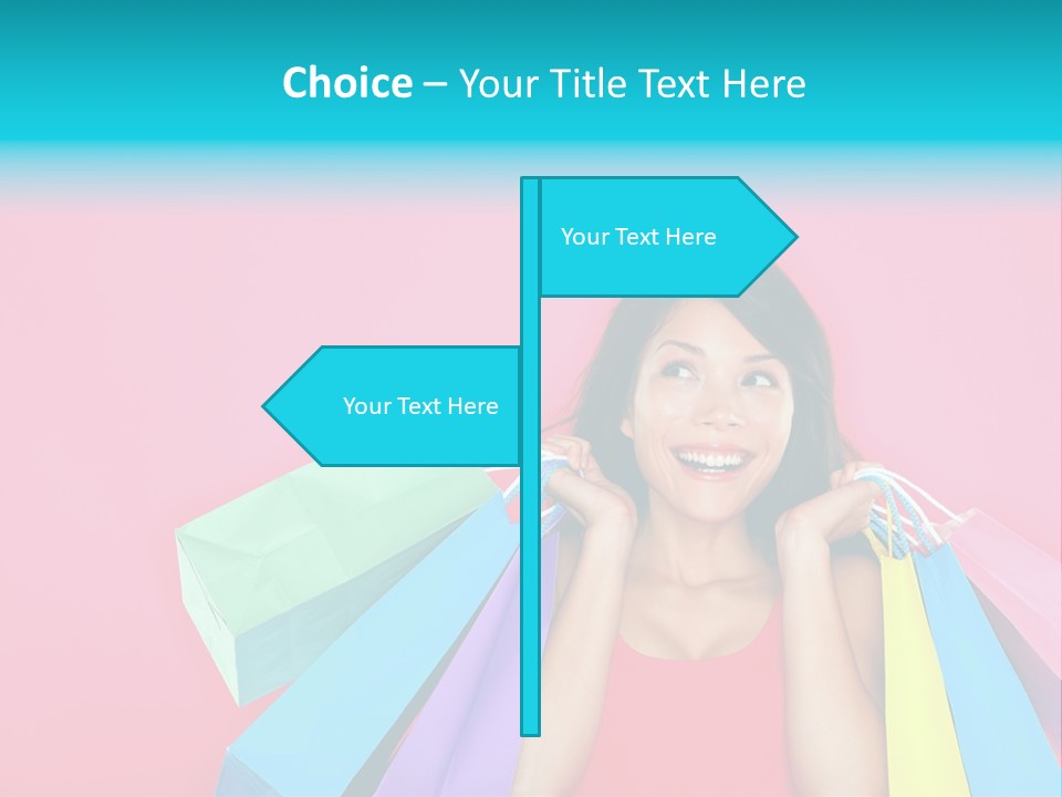 Funky Women Person PowerPoint Template