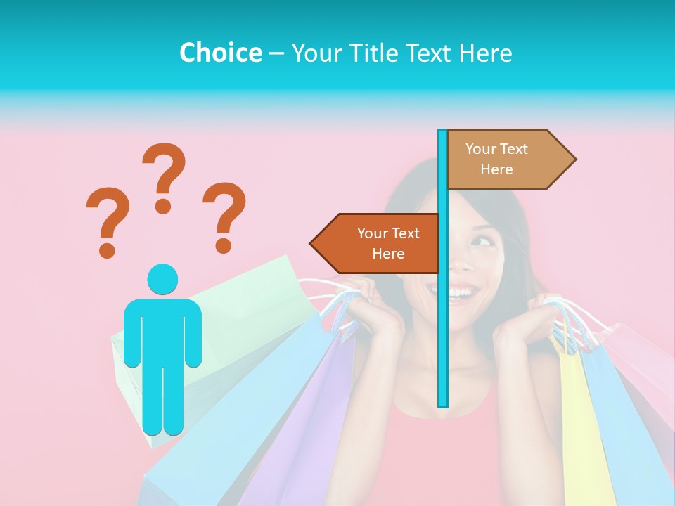 Funky Women Person PowerPoint Template