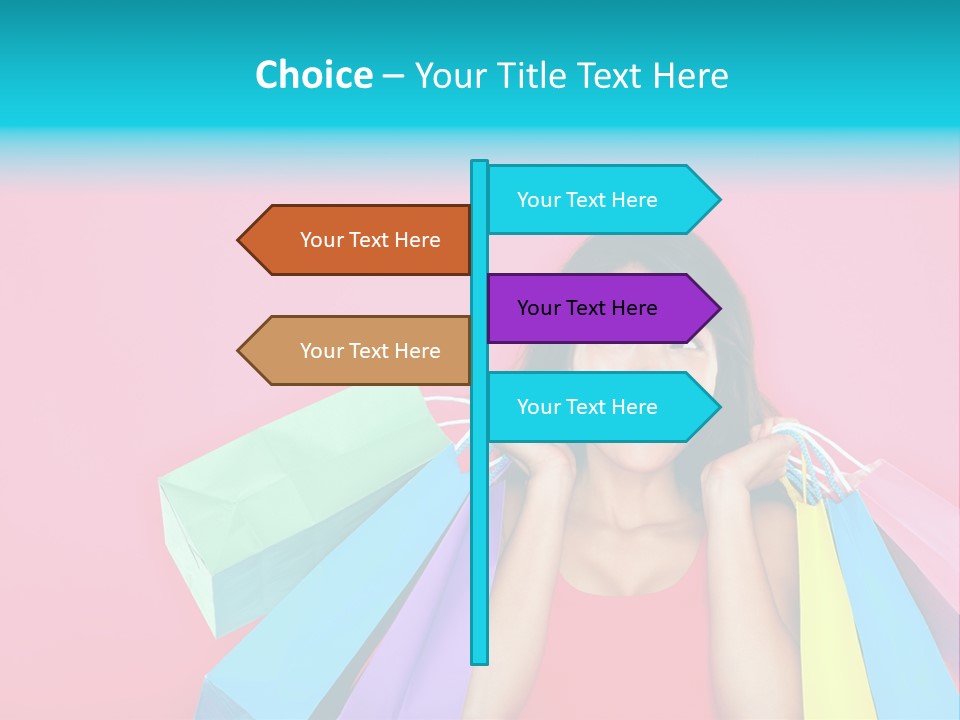 Funky Women Person PowerPoint Template