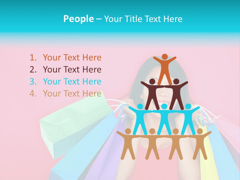 Funky Women Person PowerPoint Template