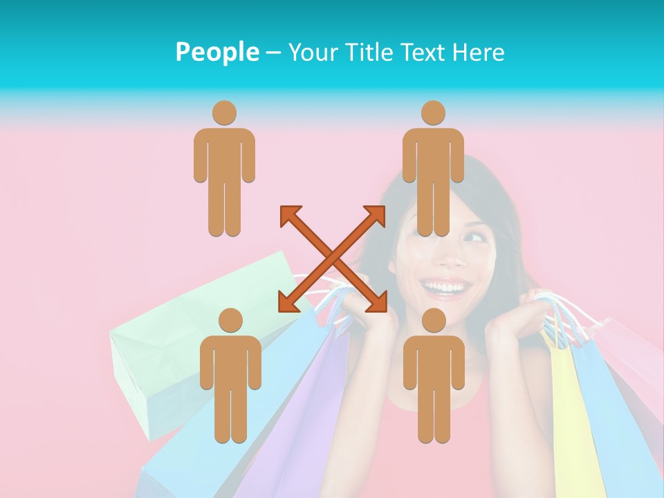 Funky Women Person PowerPoint Template