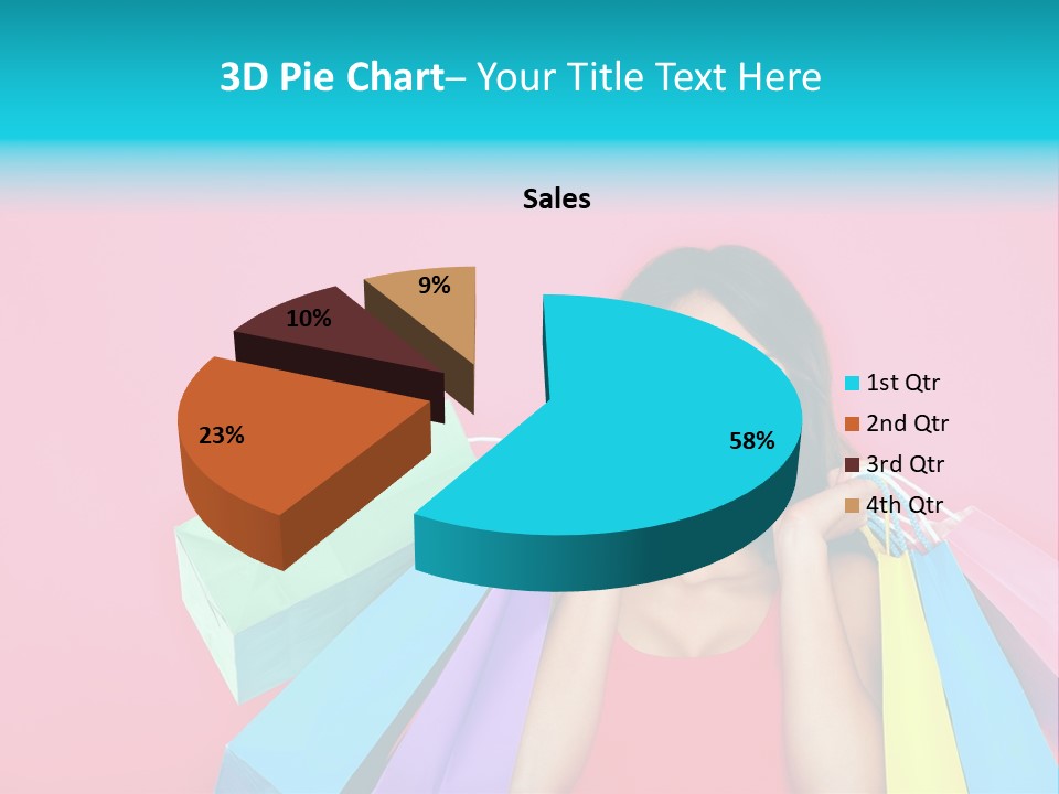 Funky Women Person PowerPoint Template