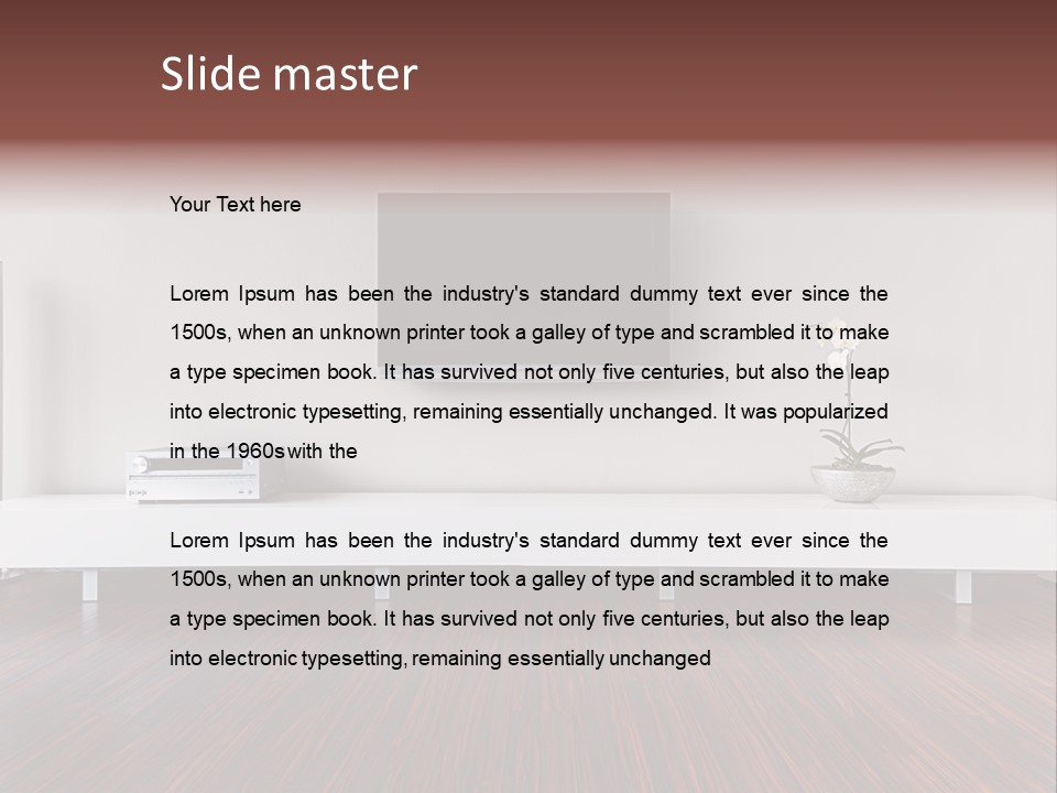 Interior Apartment Home PowerPoint Template