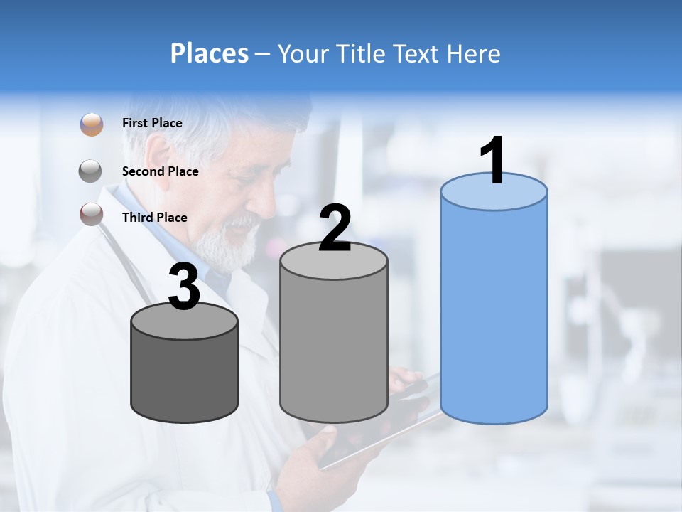 Research Portrait Senior PowerPoint Template