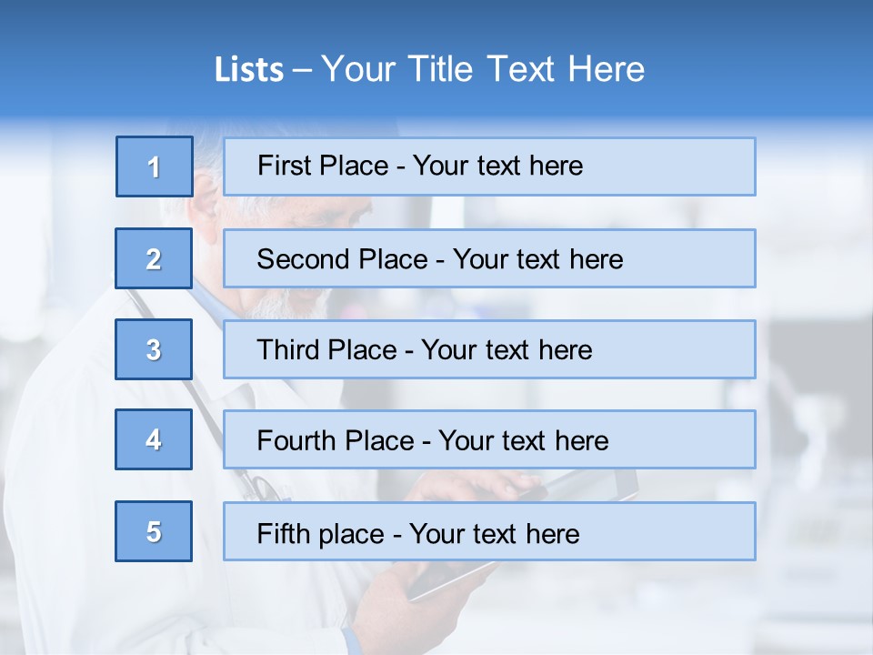 Research Portrait Senior PowerPoint Template