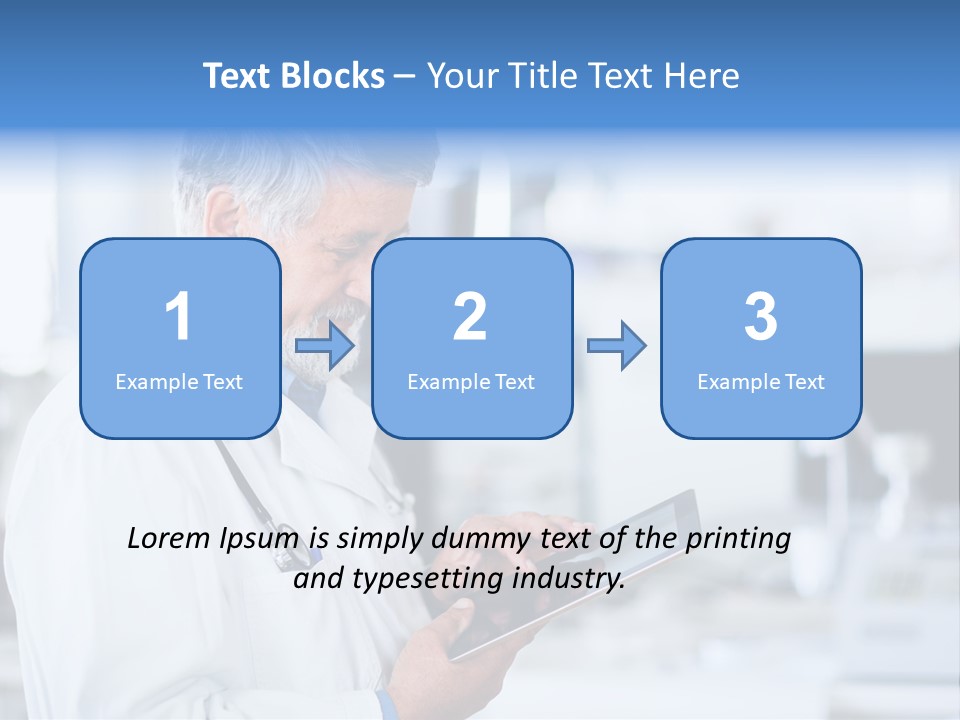 Research Portrait Senior PowerPoint Template