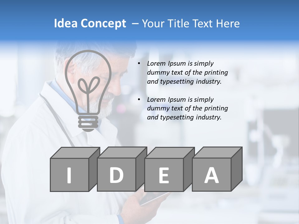 Research Portrait Senior PowerPoint Template