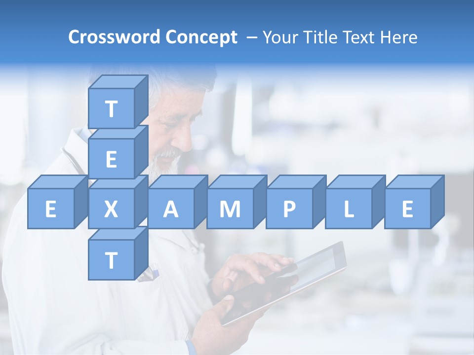 Research Portrait Senior PowerPoint Template