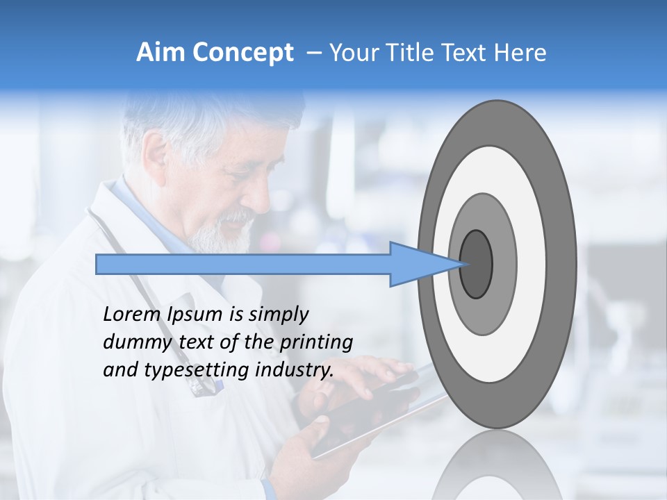 Research Portrait Senior PowerPoint Template