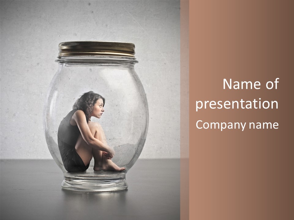 Woman Girl Capture PowerPoint Template