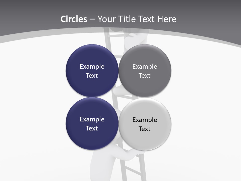 Men Steps Together PowerPoint Template