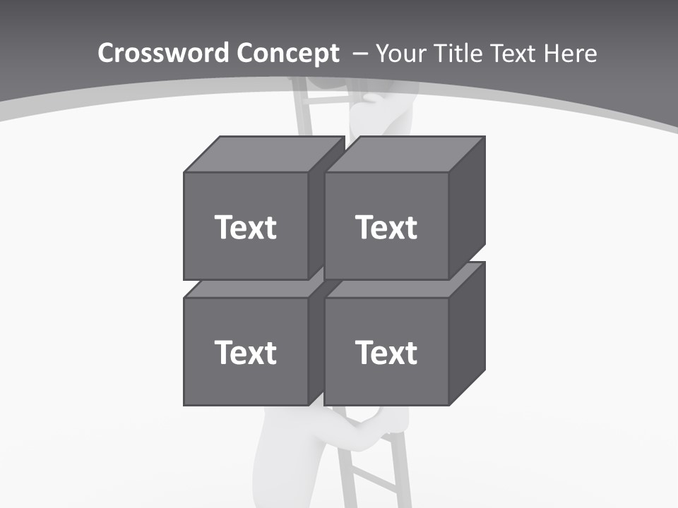Men Steps Together PowerPoint Template