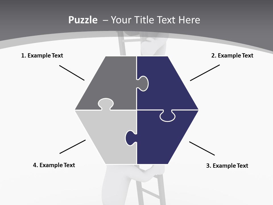 Men Steps Together PowerPoint Template