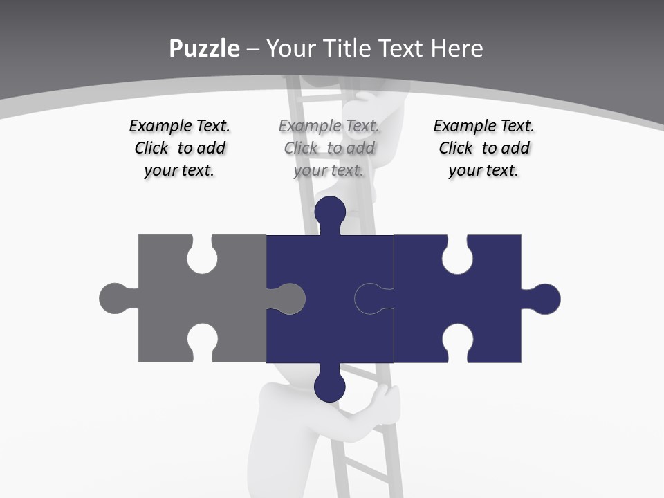 Men Steps Together PowerPoint Template