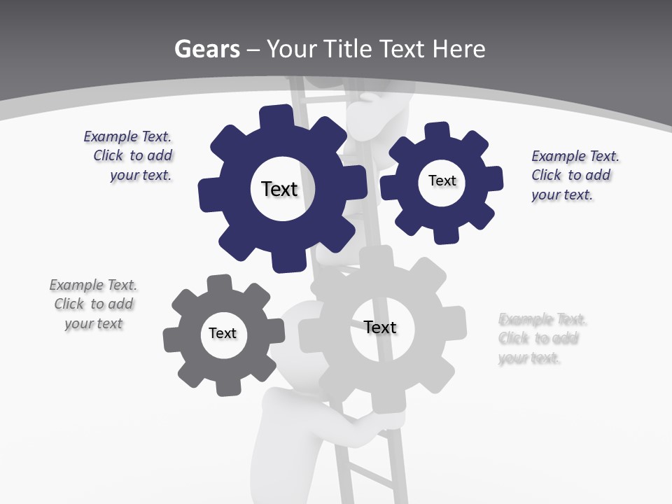 Men Steps Together PowerPoint Template