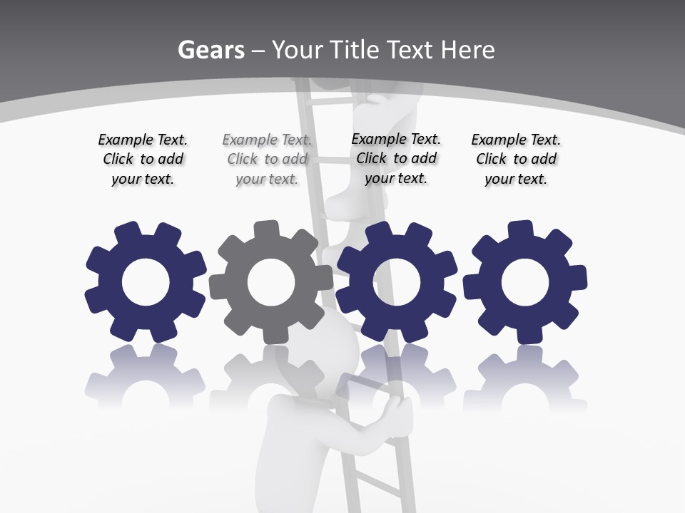 Men Steps Together PowerPoint Template