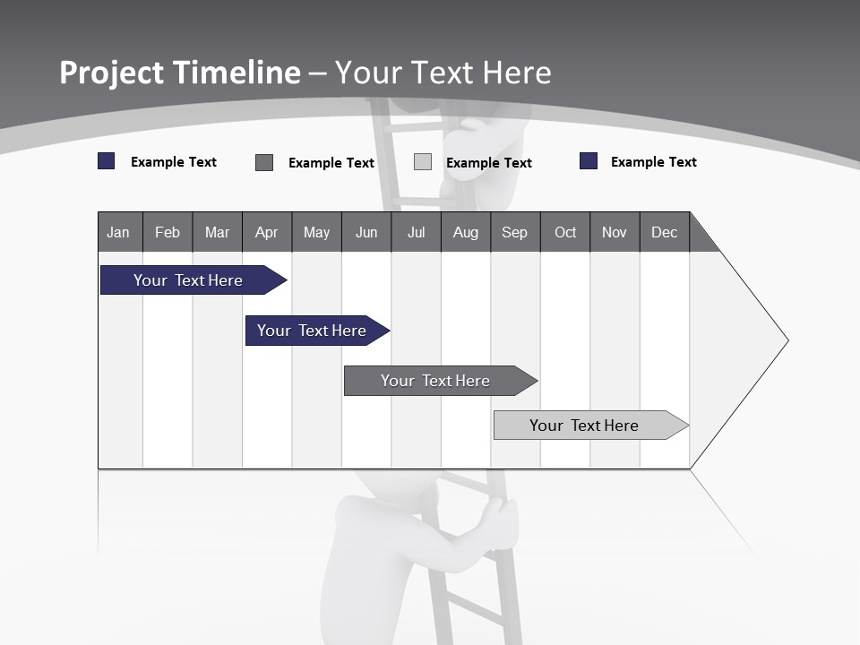 Men Steps Together PowerPoint Template