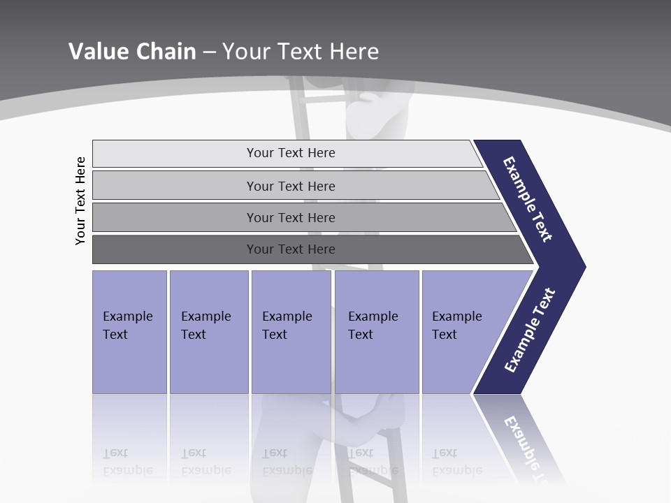 Men Steps Together PowerPoint Template