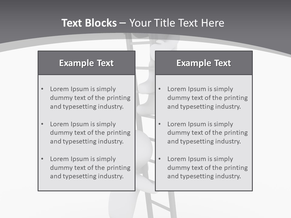 Men Steps Together PowerPoint Template