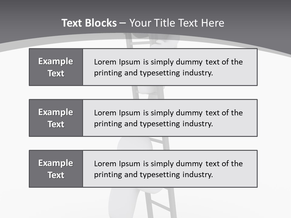 Men Steps Together PowerPoint Template