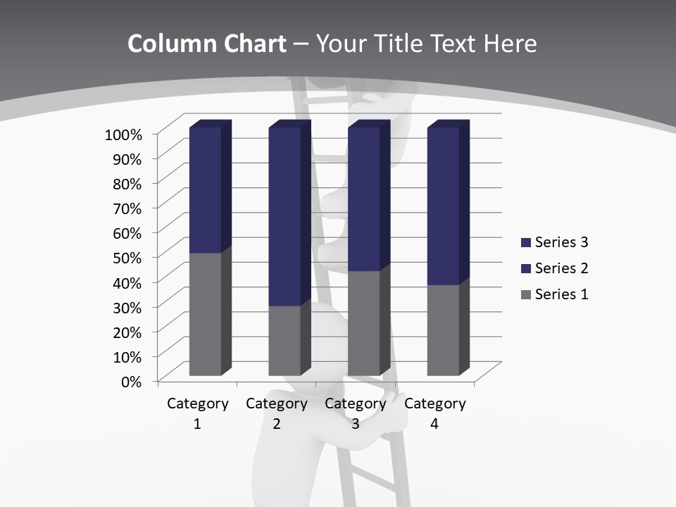 Men Steps Together PowerPoint Template