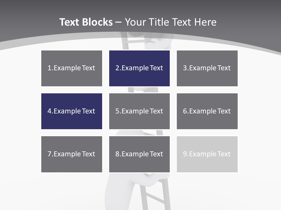 Men Steps Together PowerPoint Template