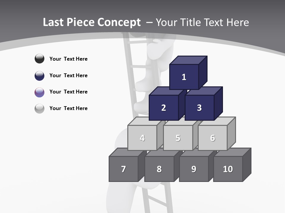 Men Steps Together PowerPoint Template