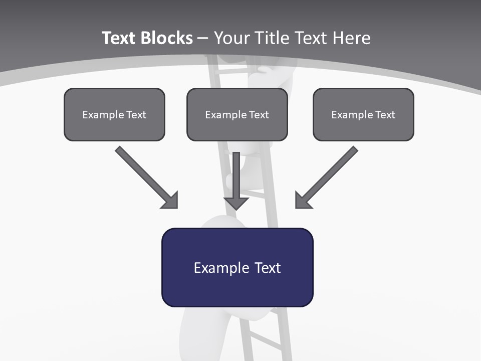 Men Steps Together PowerPoint Template
