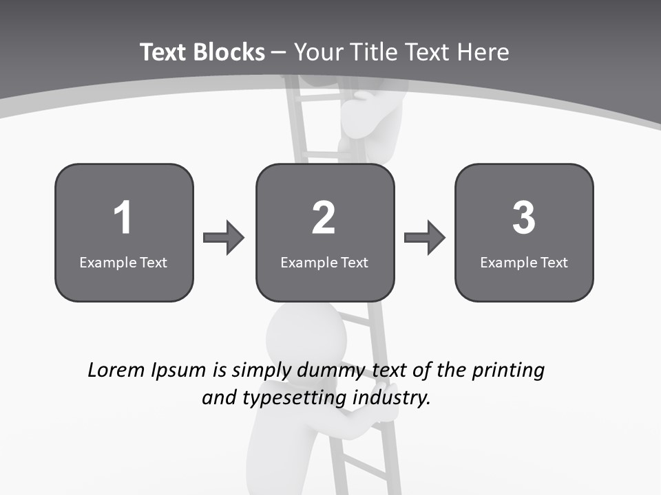 Men Steps Together PowerPoint Template