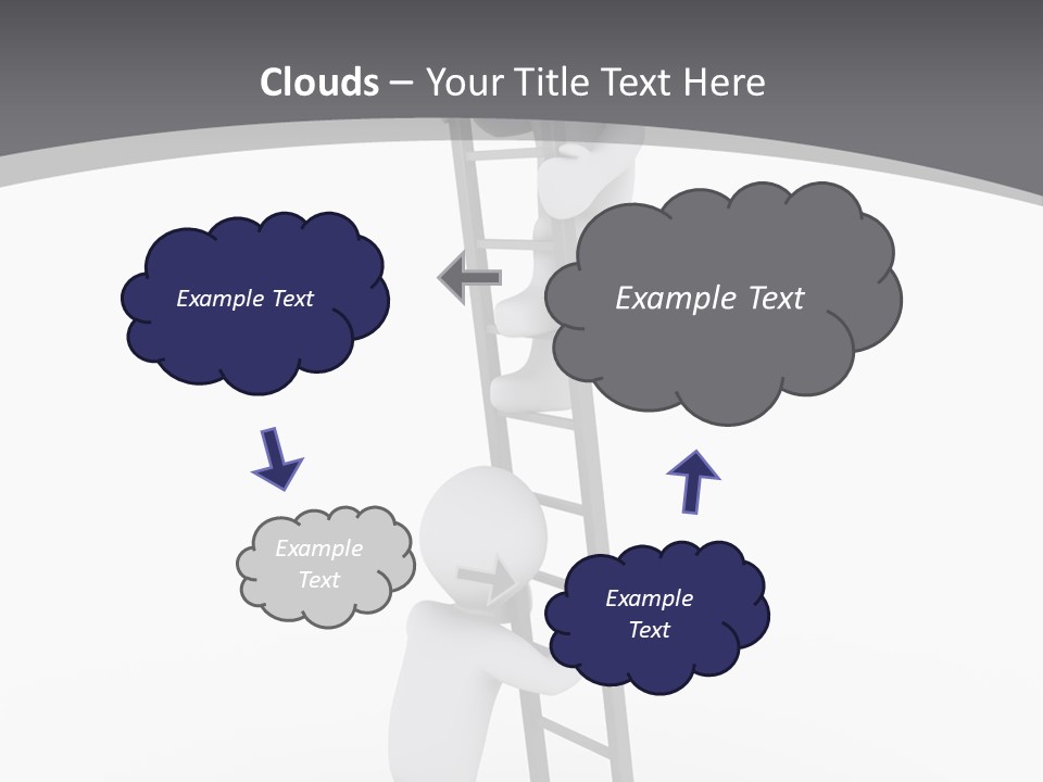 Men Steps Together PowerPoint Template