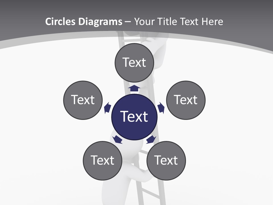 Men Steps Together PowerPoint Template