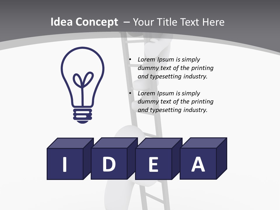 Men Steps Together PowerPoint Template