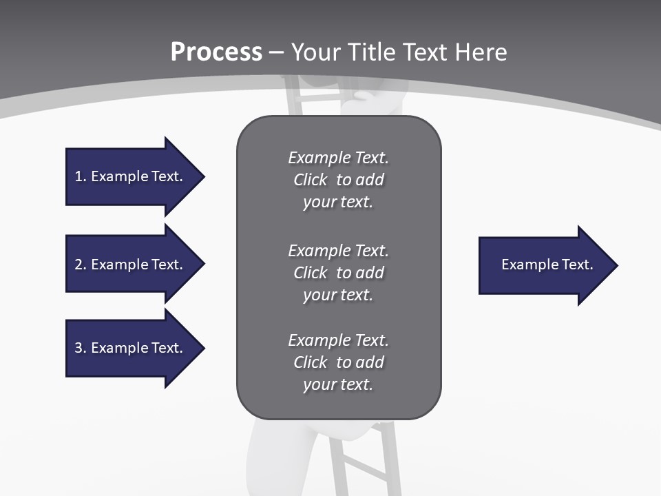 Men Steps Together PowerPoint Template