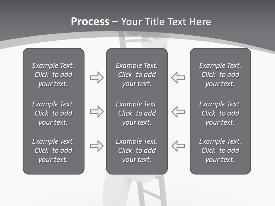 Men Steps Together PowerPoint Template