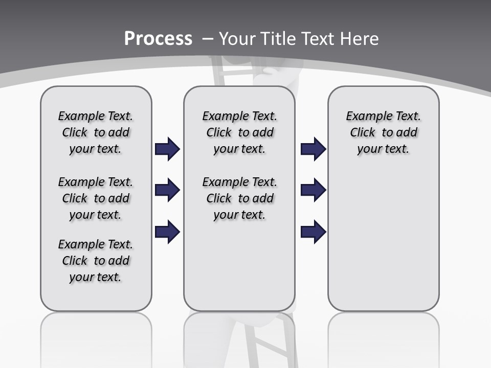 Men Steps Together PowerPoint Template
