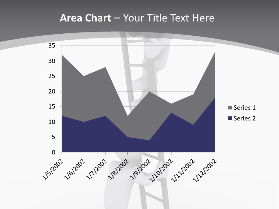 Men Steps Together PowerPoint Template
